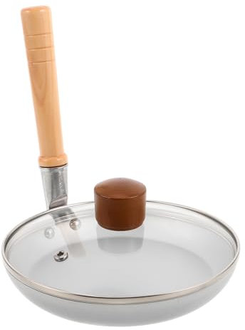 Cabilock Japanese Vertical Pot Mini Frying Pan Nonstick Small Egg Pan for Oyakodon Lid for Kitchen Use