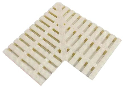 PBDEIOEOE Rejilla de Drenaje por rebosamiento, Rejilla de Drenaje de Esquina de plástico for Piscina, baño, Patio, terraza, Pasarela, Varios tamaños(Width 18cm/1pieces)