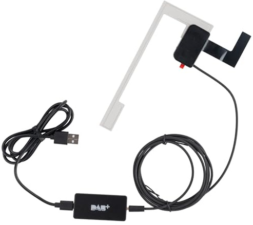 Lehwey USB DAB DAB+ Antenne Digital Radio Tuner Verstärker Kit DAB+ Box Radio Empfänger für Universelles Android Autoradio VW OPEL BMW Radio