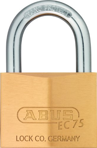 ABUS Messingschloss 75/60, gleichschließend, | Massiver Messingkorpus, Innenteile aus nicht korrosiven Materialien, doppelt verschraubt, Nano Protect Bügel