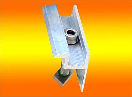 4 Modul Endklemmen 50mm von bau-tech Solarenergie