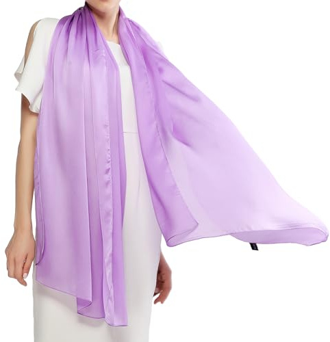 RIIQIICHY Schals für Damen, Pashmina-Schals und -Wickeltücher, Hochzeit, wie Chiffon-Schal für den Hals