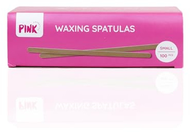 Kleine Waxing Holzspatel 100 Stück - Zum präzisen Auftragen von Wachs oder Sugaring Paste - Ideal zur Haarentfernung auf kleinen Körperstellen im Gesicht - Für Waxing und Sugar Waxing geeignet