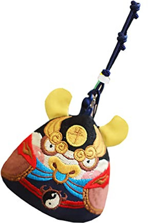 Abaodam Aromatisches Ox Cartoon Duftsäckchen Mit Pp-Watte Beifuß Rotes Duftsäckchen Zum Hängen Multifunktional Für Kleiderschrank Auto Taschen Und Party-Dekoration