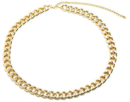 Stfery Kettengürtel Gold, Kettengürtel Vintage Taillenkette Minimalistische Einlagige Kette Bauchkette Körperkette 93cm Legierung