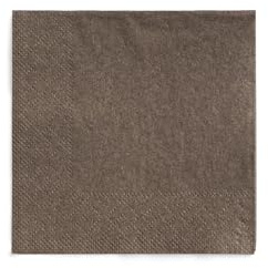 Sovie HORECA Cocktail-Servietten in BRAUN aus 3-lagigem Tissue, 24 x 24 cm, 150 Stück – elegante, braune Einwegservietten für Bar, Buffet, Gastronomie, Event, Hochzeit oder Empfang