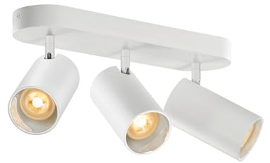 SLV ASTO TUBE |Deckenleuchte, Deckenspot, Aufbauleuchte, Innenbeleuchtung für Wohnzimmer, Schlafzimmer, Küche, Diele, Kinderzimmer | Aluminium, zylindrisch, max. 3x10W, weiß