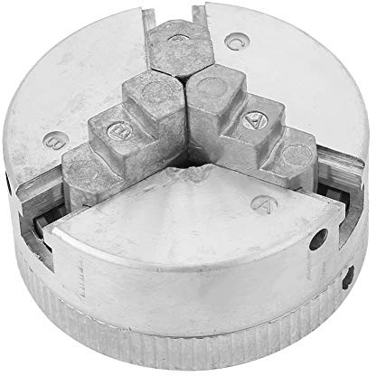 Mandril de Torno de 3 Mordazas, Mandril de Torno Autocentrante de Metal para Accesorios de Máquina Herramienta