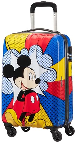 American Tourister er Hypertwist - Spinner S, bagagli a mano, 55 cm, 36 L, multicolore (Mickey Flash Pop)