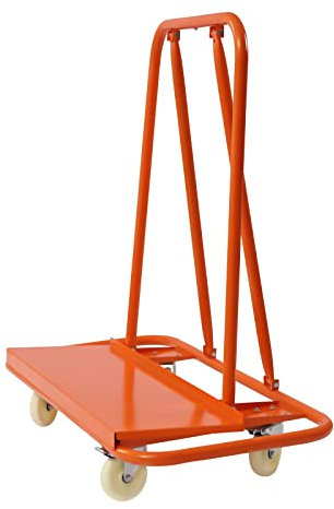 Stahl Plattenkarren Plattenwagen Transportwagen Plattenwagen mit 4 Universalrädern, Transport Wagen für Trockenbauwänden, Holz- und Gipskartonplatten, Fenstern 1000kg
