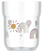 Mepal - Bicchiere per bambini Mio - Bicchiere infrangibile per bambini - Infrangibile - Lavabile in lavastoviglie - 250 ml - Sunshine & Rainbow