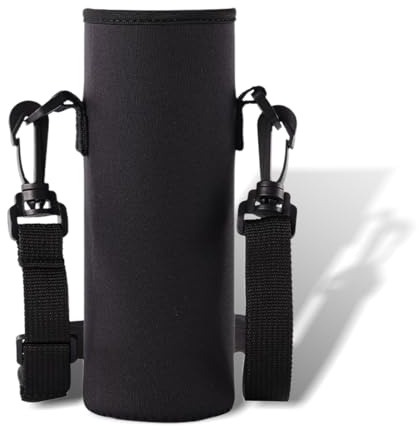 MIRKUZI Porte-bouteille d'eau 1 pièce, sac pour bouteille d'eau, housse universelle pour sac pour bouteille d'eau potable, protecteur de sac pour bouteille d'eau en néoprène avec sangles réglables