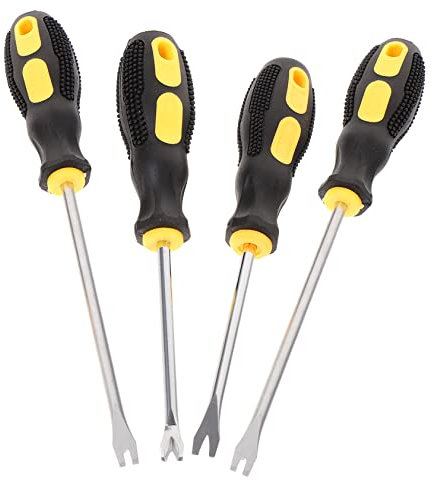 Gadpiparty Outil d'Extraction de Clous 4 Pouces Arrache-Clou en Acier Inoxydable Pince à Clous Courbée Outil de Retrait pour Tissus d'Ameublement pour Charpentiers et Installateurs