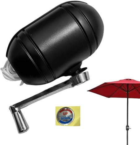 szaluyk Ricambi per Ombrelloni da Esterno | Componenti Generali per Parasole,Colonna Centrale Multifunzionale con Manovella per Ombrelloni da Picnic, Terrazzo e Giardino