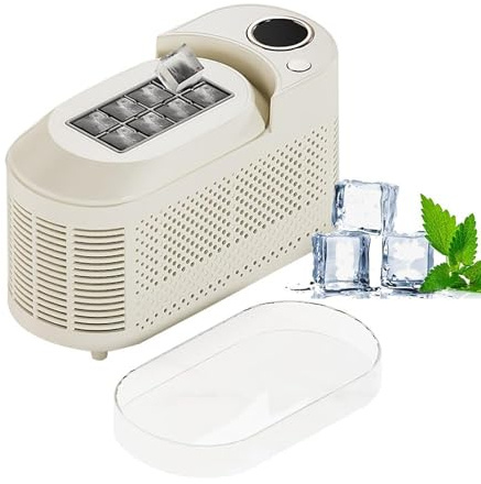 Countertop Ice Maker Machine, Portable Self-Cleaning Ice Cube Makers, Lightweight Counter Top Electric Ice Cube Maker, 8 Cubes in 10-15 Mins, 12KG Daily Capacity, for Home Camping and RVs