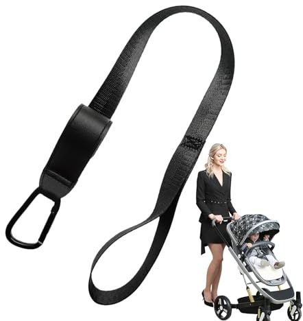 Cochecito – Percha universal para cochecito, clip para de cochecito, accesorio plegable de alta resistencia, de pañales multiusos, clip organizador de cochecito para compras y viajes