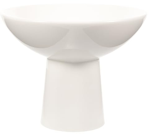 LOLIPPYY Ciotola in Ceramica per Dessert Piedini da 5 Pollici, Ciotole da Portata per Gelato e Frutta, Fruttiera Decorativa per Feste e Ricevimenti, Lavabile e Riutilizzabile