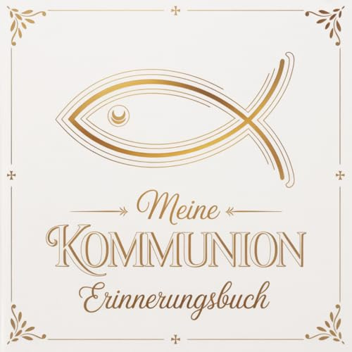 Meine Kommunion - Erinnerungsbuch: Gäste- und Eintragbuch zur ersten heiligen Kommunion | Andenken & Fotoalbum für Jungen & Mädchen