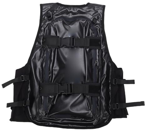 Baxnore Skijacken-Rucksack, multifunktional, 3D-atmungsaktiv, bequem, Snowboard-Rucksack für Wanderungen, Outdoor-Abenteuer, Obsidianschwarz (L)