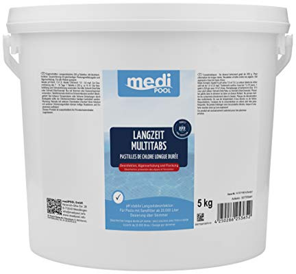 Medipool Chlor Multifunktionstabletten, Langzeit MultiTabs 200g, 5 KG