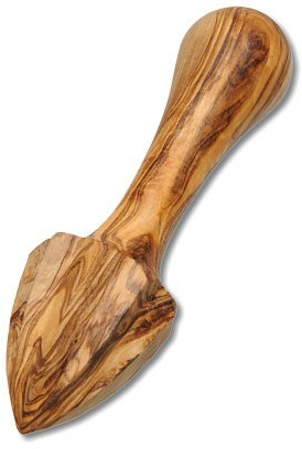 Zitruspresse Olivenholz ca. 14 x 4,5 cm