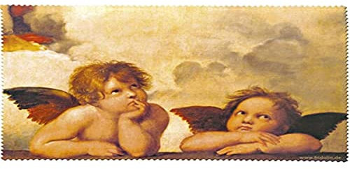 Fridolin Brillenputztuch Raffael-Engel, Stoff, bunt, 18x12.5x1 cm