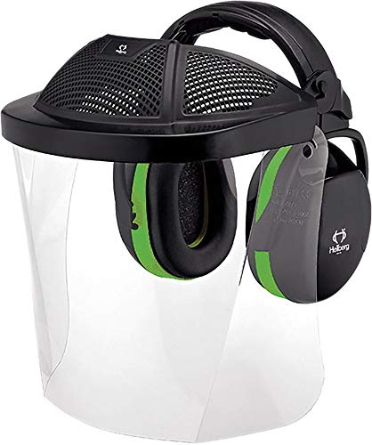 HELLBERG SAFETY Kapselgehörschutz mit Visier, Secure 1, Visier aus Polycarbonat und Gehörschutz Secure 1
