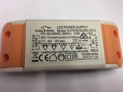LED Driver dimmbar Eaglerise EIP009C0200LSD1L 9W 200mA 27V-46V Trafo dimmable