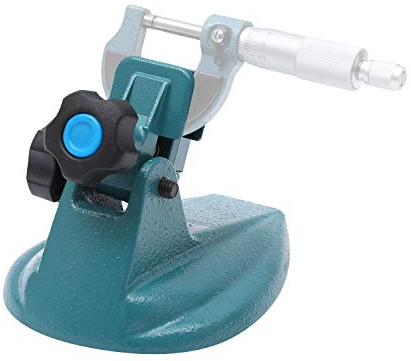 TOPWAY Bügelmessschrauben Halterung mit doppelten rutschfesten Pads und Sockel aus Gusseisen zum Einspannen von Mikrometer bis zu 4/ 100 mm 401349