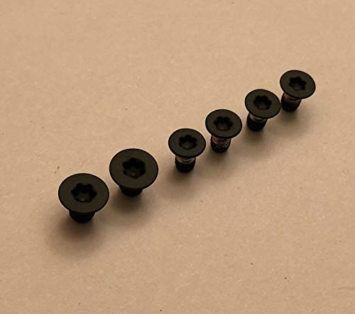 Black Replacement Scale & Pivot Screws for Spyderco Paramilitary 2 - Set of 6