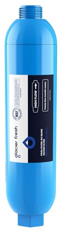 GLACIER FRESH Garden Hose End Pre-Filter for Swimming Pool, Hot Tubs, Spa, Inflatable Pool, Ponds, Greatly Reduces Bad Taste, Odors, Chlorin and Sediment, up to 8,000 Gallons, 1 Pack