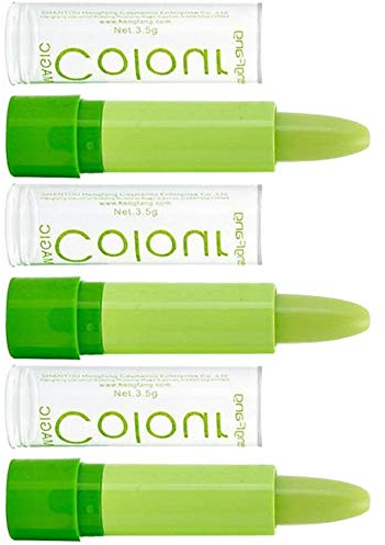 POFET 3 pcs Magic Fruity Lipstick Set Température Changed Color Long Lasting Moisture Lips Stick Balm Kits