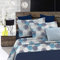 Set Lenzuola Letto Matrimoniale, Made in Italy, Microfibra – Completo Letto, Lenzuolo sotto con angoli 170x200, Lenzuolo Sopra e Federe, Soffioni Blu