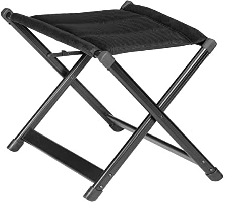 BRUNNER 0404073N.C09 Aravel 3D Standalone Footrest, freistehende Fußstütze mit Aluminiumrahmen und Full-3D-Material, Farbe Schwarz, Tragkraft 100 kg