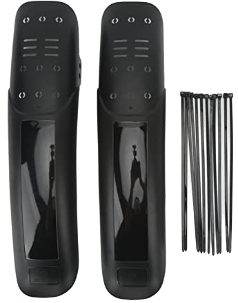 Socobeta Set Parafango Bici, Parafango MTB Compatibile Anteriore e Posteriore da 2 Pezzi con Fascette Fermacavi per 26 Pollici, 27,5 Pollici e 29 Pollici