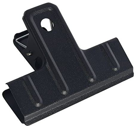 POERMA Paquete de 12 clips grandes de bulldog, clips de metal de 78 mm