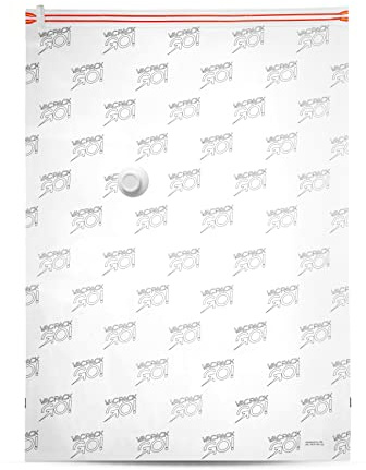 JML VacPack Vacuum Storage Bags | Space Saver for Clothes, Bedding & Travel, Multi Vac Bags with Airtight Seal, Works with Any Vacuum Hose, Pump or Vac Pack