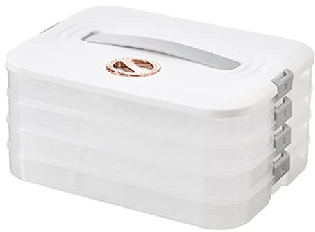 Ctwezoikmt Knödelbox Aufbewahrungsbox Kühlschrank Knödel Einfrieren Mehrschicht Einfrieren Schnellgefrieren Knödelbox Weiß