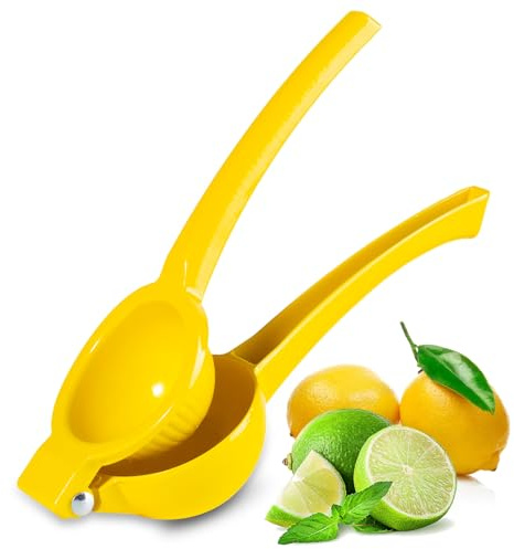 TEZZ Lemon Squeezer, Premium Large Heavy Duty Handhelp Juicer for Lemon, Metal Hand Press Citrus Juicer, Lime Squeezer Bar Tool, Manual Citrus Press