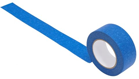 Queeucaer Ruban adhésif de masquage étanche - 36 bandes - Pour automobile - Ruban de masquage bleu - Ruban adhésif unilatéral - Décoration pour murs - Bleu - 48 mm x 55 m