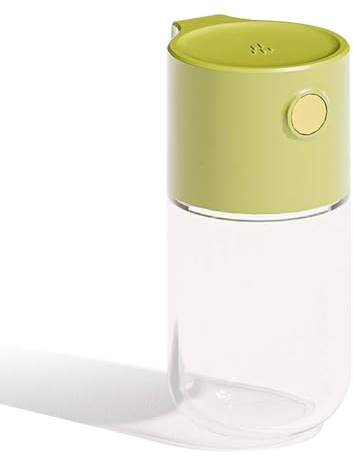 Saliera, Dispenser di sale e pepe a pressione, Dispenser di spezie con fori di versamento regolabili, Dispenser di condimenti dosatori, Cospargere accuratamente 0,5 grammi di saliera dosatrice per sal
