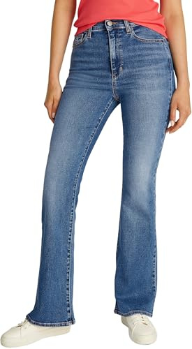 Tommy Jeans Femme Sylvia HGH FLR Bi0234 Dw0dw20654 Bootcut, Denim (Denim Medium), 25W / 30L EU