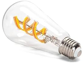 Bombilla LED filamento inteligente Bluetooth Mesh ST64 4.9W RGBW, regulable, para ambientar espacios y controlar mediante app.