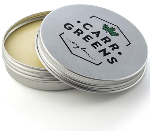 Carr Greens 100% Natural Deodorant Balm (60ml) - Up to 2 Months Supply - All-day Freshness for Men & Women - Aluminium, Plastic & Paraben-Free - Skin-Friendly + Vitamin E - UK-Made (Tea Tree)
