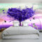 WEIMEIJIE Papel tapiz 3d, arte abstracto moderno, foto de árbol púrpura, mural, sala de estar, dormitorio, decoración interior, papel tapiz natural