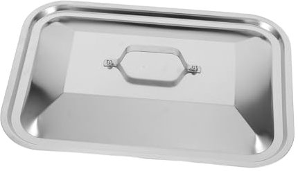 ABOOFAN Tapa De Sartén Rectangular Para Pescado De Acero Inoxidable Tapa Protectora Para Bandejas De Horno Profundas Cocina