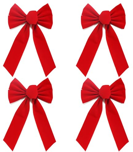 QITHGYD 4 Stück Geschenkschleife Groß (23cm X 27cm) Geschenkschleife Dekoration Blumensträuße Und Party Dekoration Fertig Schmetterlingsknoten Dekoration Hochzeit Geburtstagspart