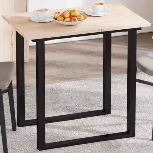 Mimdixy Tableros de mesa de madera aglomerada, tablero de mesa de 80 x 50 x 1,7 cm, rectangular de madera maciza de pino, para escritorios de altura ajustable, mesas de comedor y más