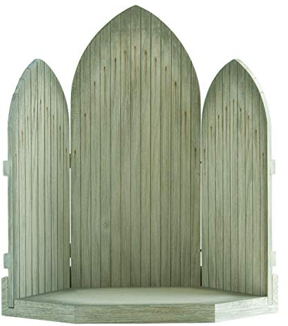 Willow Tree Sanctuary for The Christmas Story, Hand-Painted Nativity Backdrop