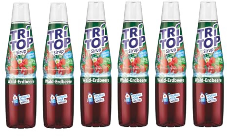 TRi TOP Walderdbeere Sirup, kalorienarm, 6 x 600 ml